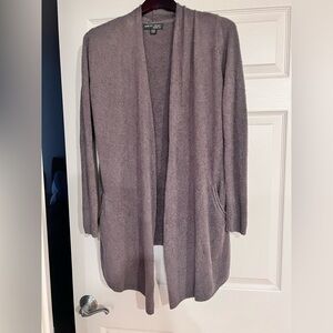 BAREFOOT DREAMS Women's 903 Calypso Cardigan Sweater Cozychic Lite Taupe in XXS